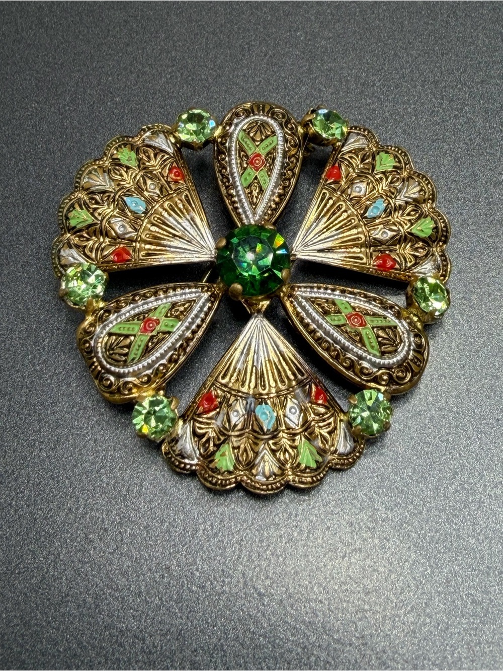Vintage West Germany Enameled Brooch #281ub